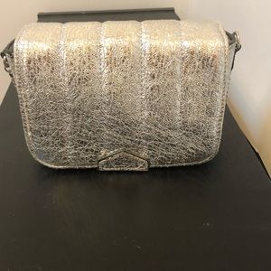 Zara silver crossbody bag